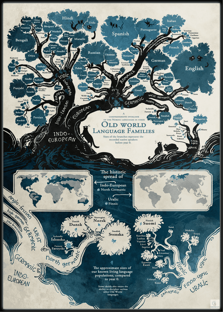 تجمع أغلبية البشر تحت مظلتها.. شجرة عائلة اللغات الهندو-أوروبية