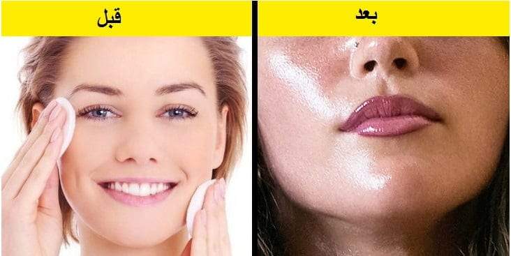 منتجات التجميل التي تحتوي على الكحول تضر البشرة