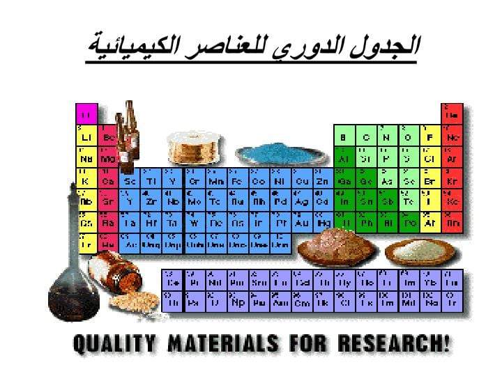 الجدول الدوري