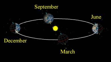 من اسباب حدوث الفصول الأربعة دوران الأرض حول الشمس